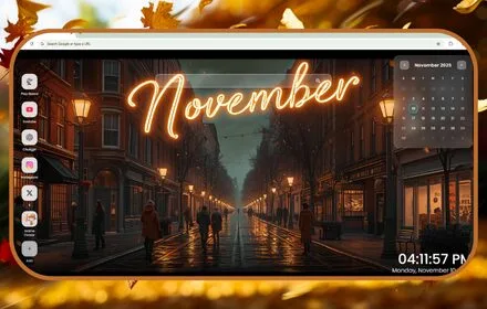 November 2025 Calendar Wallpaper