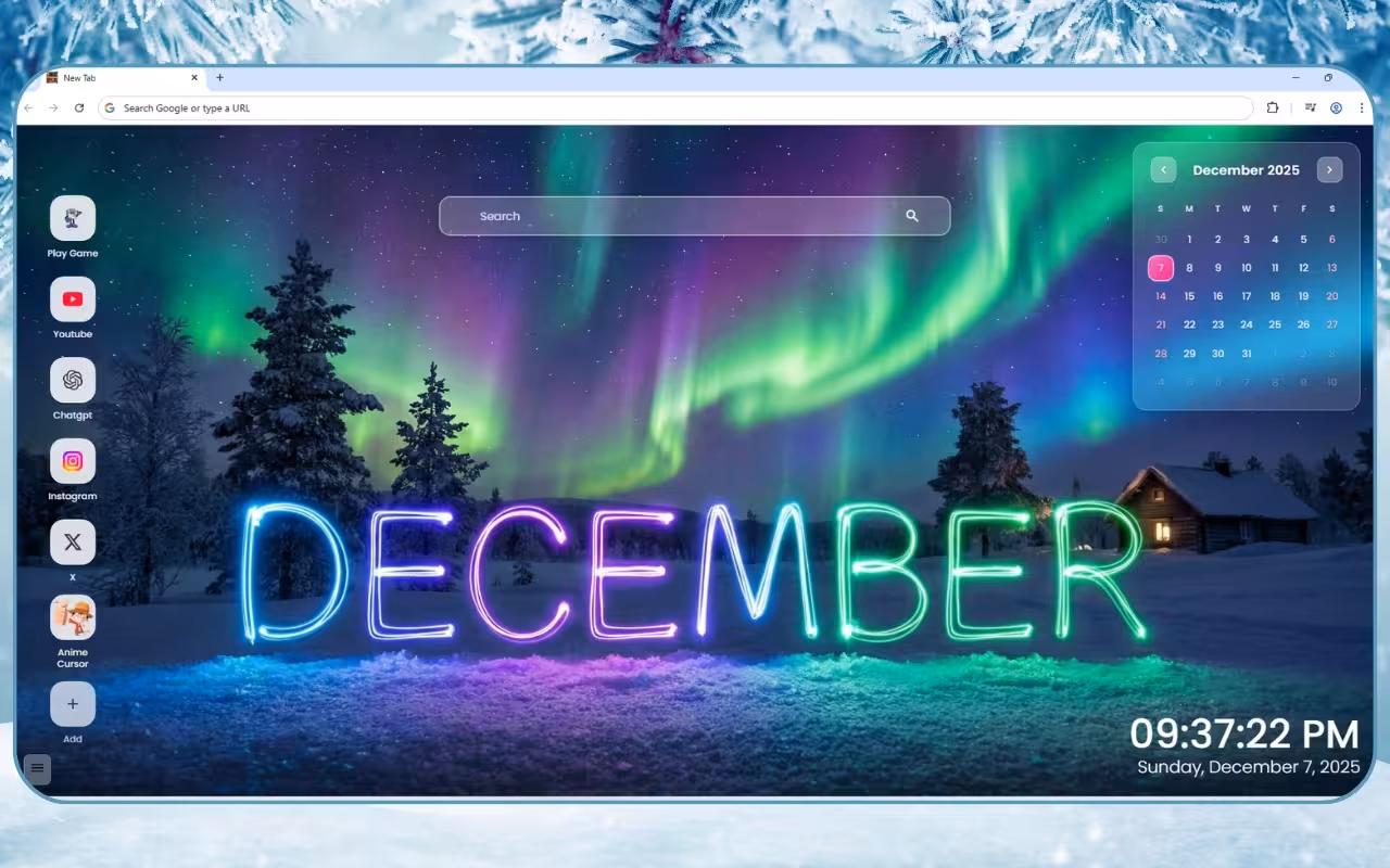 December 2025 Calendar Wallpaper
