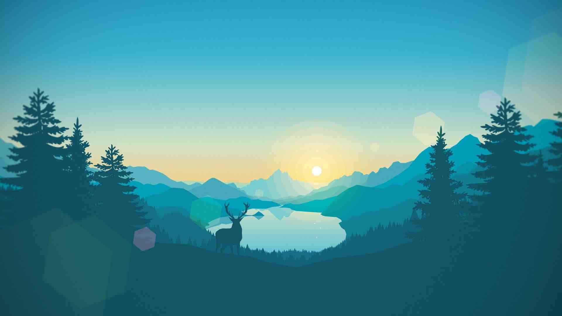 Silhouette of Deer