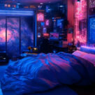 Space Galaxy Bedroom Live Wallpaper