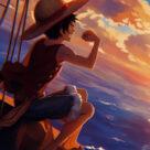 Luffy Sunset Live Wallpaper