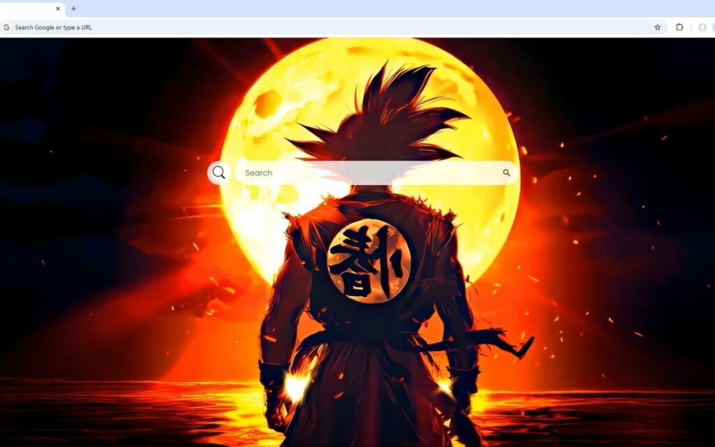 Ocean Glow with Goku Live Wallpaper